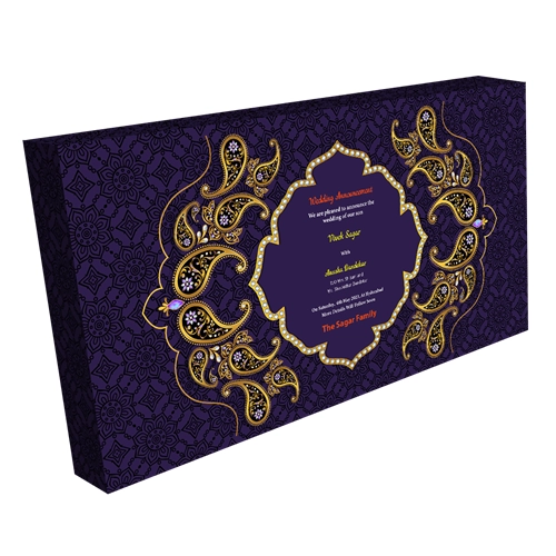 4 x 75 Grams Gold Finish 4 Compartments Dry Fruit Gift Box | Personalize